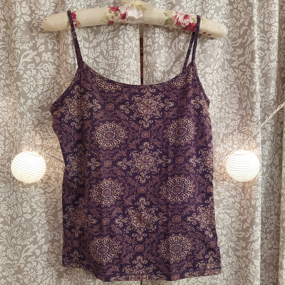 Aeropostale Favorite Cami plum purple floral
